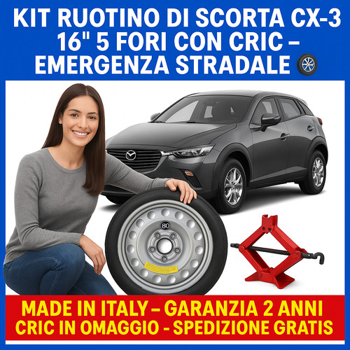 Kit ruotino scorta mazda - ruotino,
