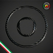 Cover Anelli Volante airbag in CARBONIO VERO Fiat 500 Abarth 595 695 500