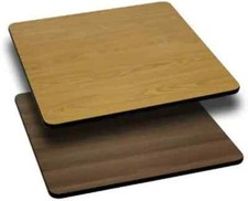 Falcon Food Service Tavolo Reversibile 24"x30" Superficie Laminato - Rovere/Noce