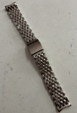 Cinturino Seiko Orologio Acciaio Attacco Ansa 20mm Deployante Uomo Nuovo