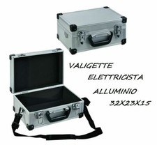 VALIGIA VALIGETTE ELETTRICISTA ALLUMINIO PORTA ELETTRO UTENSILI MINUTERIA ACCES