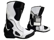 Stivali moto pelle protezioni anti torsione caviglia sliders pista 48