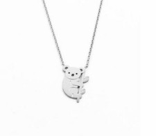 Collana Koala ramo animale acciaio inox / necklace branch animal stainless steel