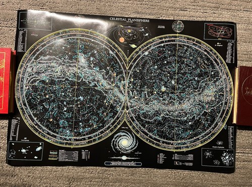 Poster planisfero celeste arti - celeste,