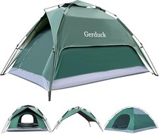 3in1 Tenda Campeggio 3-4 Posti，Tenda Pop Up 2/4/6 Persone Famiglia，Automatica Do