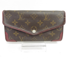 Autentico portafoglio lungo LOUIS VUITTON Monogram Portafogli Sarah Retiro...