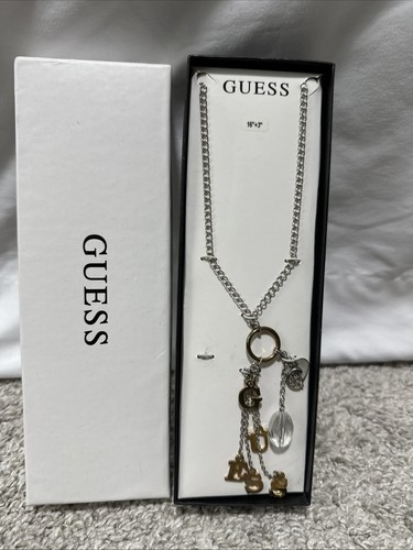 Collana guess argento con - argento,