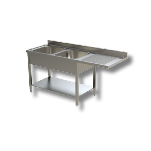 Lavello 160x70x85 acciaio inox