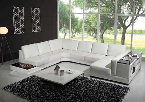 Divano libreria pelle sofa - pelle,