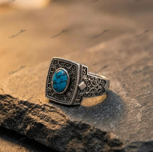 Anello signet uomo - anello, argento