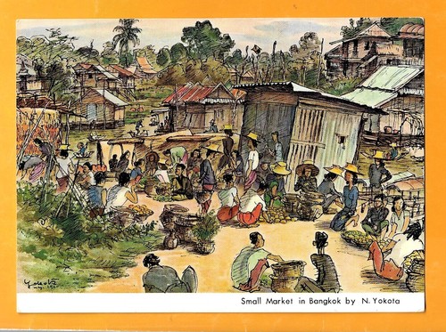 Thailandia vintage postcatd - vintage,