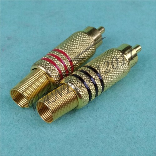 2pcs nuovo oro rca - 2pcs, audio