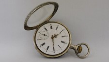 Orologio da tasca argento niello Funziona silver niello pocket watch Works A317