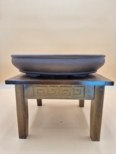 Vaso per bonsai ovale 34 x 26 x 7 cm marrone