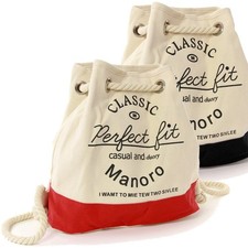 Manoro Canvas Zaino Borsetta