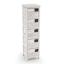 CASSETTIERA BIANCA DA BAGNO IN