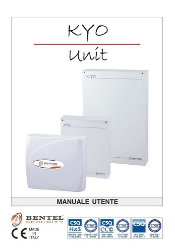 Manuale uso utente centrale - manuale,