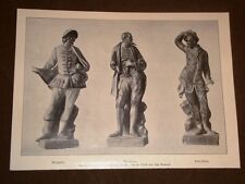 Brighella - Pantalone - Arlecchino Statue del carnevale di Venezia Secolo XVIII