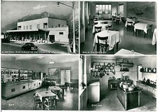 CARTOLINA d'Epoca - COMO : OLGIATE 1956 : ALBERGO RISTORANTE "I PESCI VIVI"