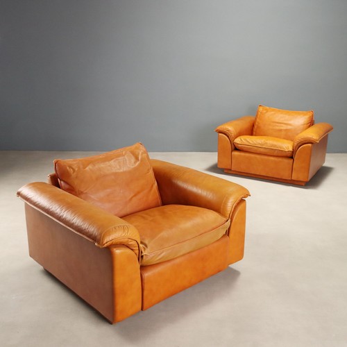 Coppia poltrone vintage - coppia, pelle