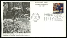 ESPRESSIONISMO ASTRATTO anni 40 JACKSON POLLOCK CTC 1999 MYSTIC CACHET FDC UNADDR