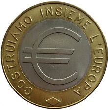 GETTONE COSTRUIAMO INSIEME L'EURO DALLA LIRA ALL' EURO