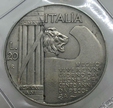 RARO 20 Lire ELMETTO  1928