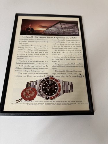 Framed vintage original - original, rolex