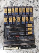 Scheda mainframe IBM vintage oro w36x ceramica oro IC RAM memoria da collezione rottami