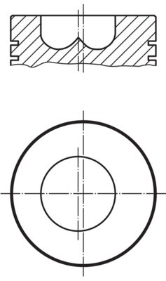 Pistone mahle 009 per - 009, 00