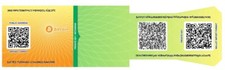 0.001 BITCOIN (BTC) Paper With Public Adress,Private Key, Reference And QR Code 