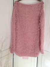 Pink Chunky Loose Handknitted