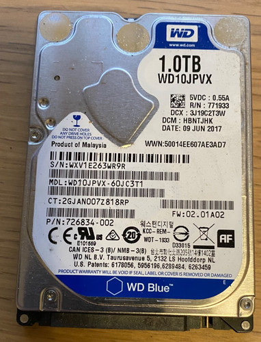 Western digital wd10jpvx 1tb - digital,