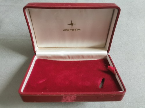 Zenith vintage watch box red - watch,