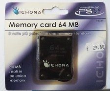 ICHONA - 64M MEMORY CARD per PLAYSTATION 2 - PS2  - NUOVO NEW