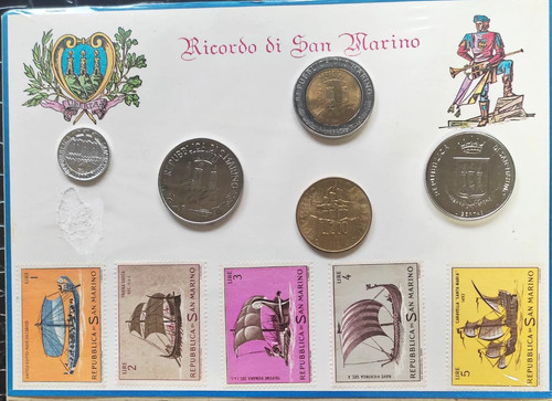 San marino serie monete lire - san,