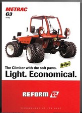 Brochure vendita foglio singolo mercato Reform Metrac G3 40 CV Climber 2007-08 UK
