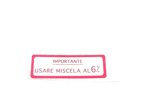 Adesivo usare miscela rosso - 6%,