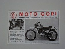 advertising Pubblicità 1974 MOTO GORI 125 REGOLARITA' COMPETIZIONE