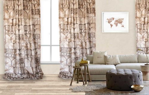 Tenda allure stampata - stampata, beige