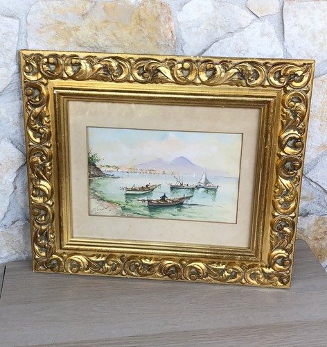 Quadro vintage marina - quadro, napoli-