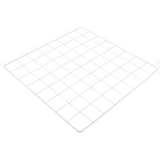 14"x14" Pannello con Griglia metallico Muro Griglia Decorative Pannelli Bianco