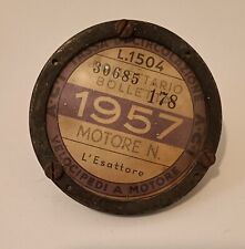 VESPA 98 125 BACCHETTA VACANZE ROMANE FARO BASSO PORTABOLLO CON BOLLO 1957