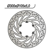 Disco freno anteriore 324 - disco,