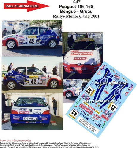 Decals ref 0447 peugeot - decals,