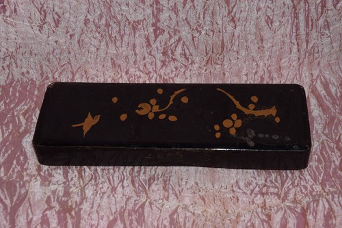 Scatola legno laccato nero - , e