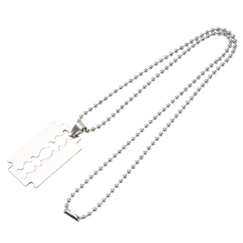 Collana uomo acciaio inox lama - uomo,