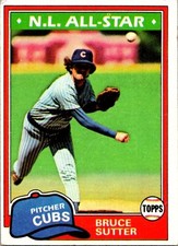 1981 Topps Bruce Sutter  AS