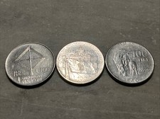 Lotto monete italiane 100 lire - lotto,