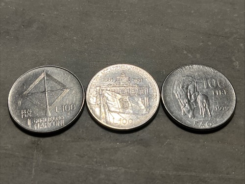 Lotto monete italiane - monete, 100